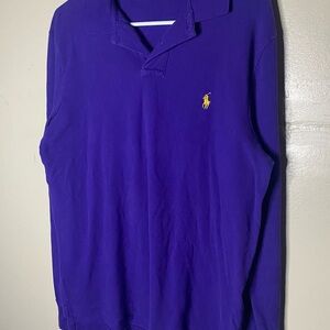 Ralph Lauren Purple Polo long sleeve shirt